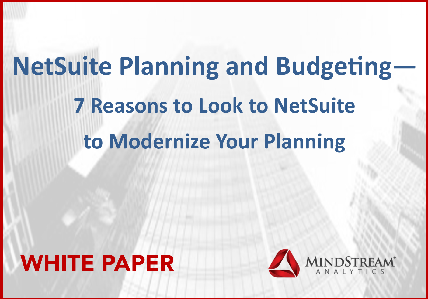 Oracle Netsuite Planning and Budgeting