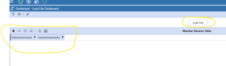 Load File Dashboard