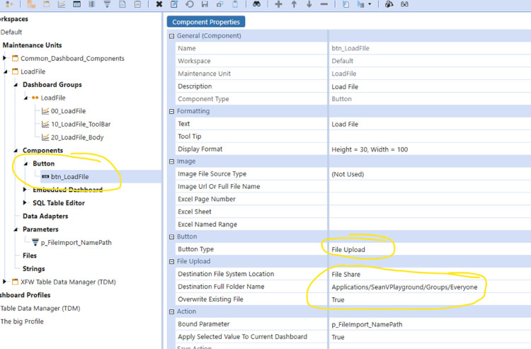 Select File Destination