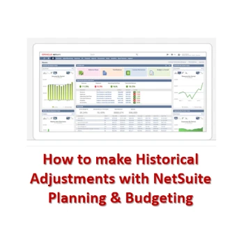 Historical Adjustments with NetSuite Planning and Budgeting