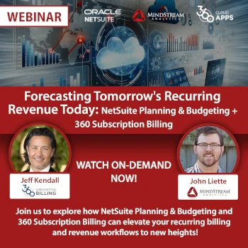 Oracle Netsuite Forecasting Tomorrow Recurring Revenue