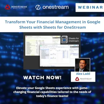 Transform Financial Management in Google Sheets with Sheets for OneStream